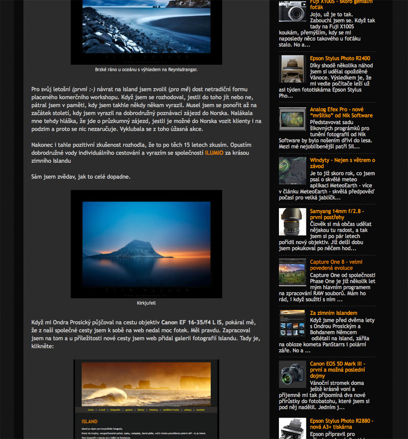 Blog od roku 2006 do 2015
