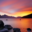 Večerní nálada v Queenstown