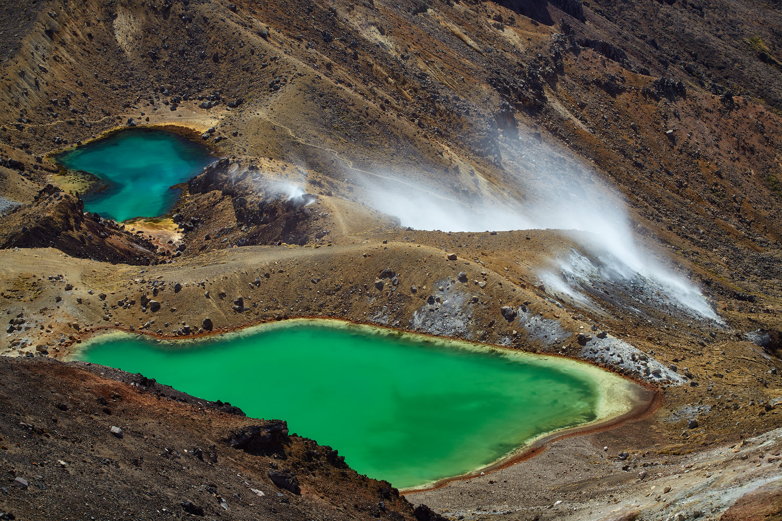 Emerald lakes