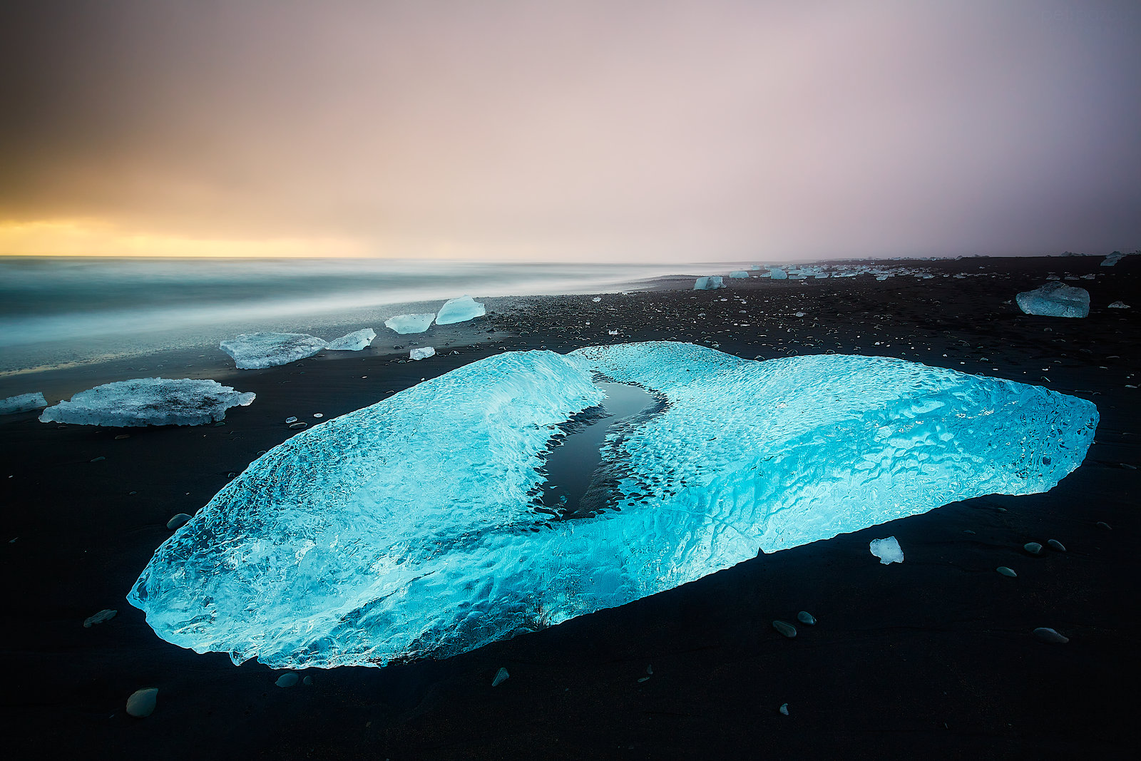 Islandský ledový diamant