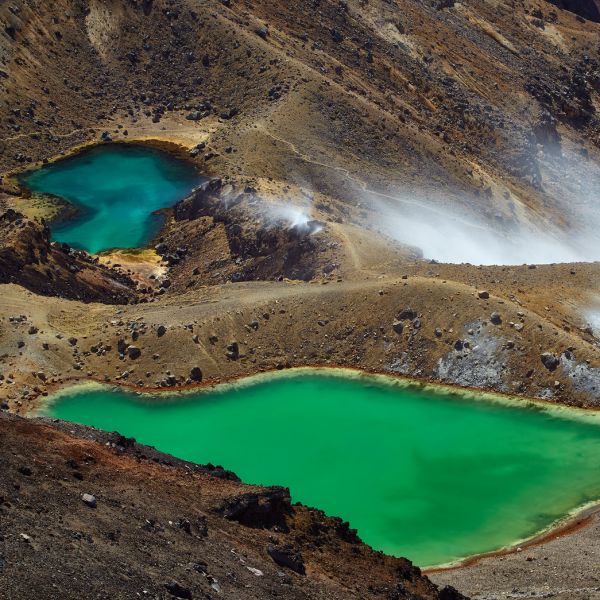 Emerald lakes